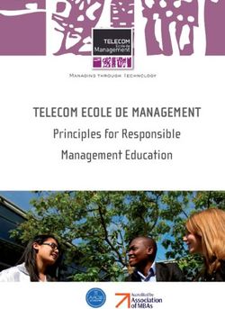 TELECOM ECOLE DE MANAGEMENT - Principles for Responsible Management Education