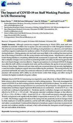 The Impact of COVID-19 on Staff Working Practices in UK Horseracing - MDPI