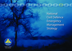 National Civil Defence Emergency Management Strategy - Resilient New Zealand Aotearoa Manahau