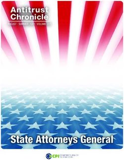 State Attorneys General - Antitrust Chronicle AUGUST SUMMER 2021 VOLUME 2(2) - Competition Policy International