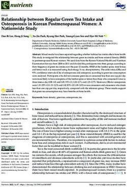 Relationship between Regular Green Tea Intake and Osteoporosis in Korean Postmenopausal Women: A Nationwide Study - MDPI