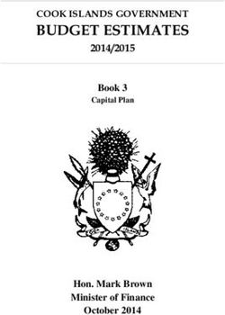 BUDGET ESTIMATES COOK ISLANDS GOVERNMENT 2014/2015 - Procurement Portal