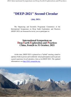 "DEEP-2021" Second Circular - BACKGROUND