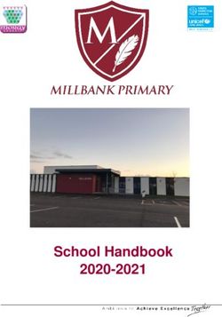 School Handbook 2020-2021 - Moray Council
