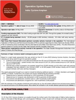 Operation Update Report India: Cyclone Amphan - International Federation of Red Cross and ...