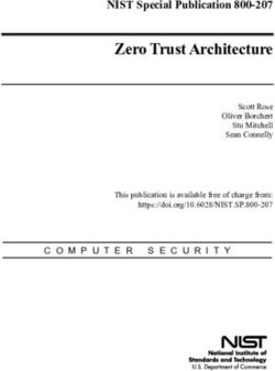 Zero Trust Architecture - NIST Special Publication 800-207 NIST Technical Series Publications