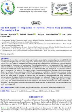 Article The first record of ectoparasites of raccoons (Procyon lotor) (Carnivora, Procyonidae) in Iran - Biotaxa