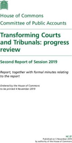 Transforming Courts and Tribunals: progress review - Parliament Publications