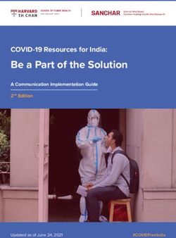 Be a Part of the Solution - COVID-19 Resources for India: A Communication Implementation Guide - Harvard University