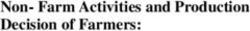 Non- Farm Activities and Production Decision of Farmers