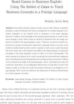 Board Games in Business English : Using The Settlers of Catan to Teach Business Concepts in a Foreign Language