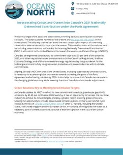 Incorporating Coasts and Oceans into Canada's 2021 Nationally Determined Contribution under the Paris Agreement