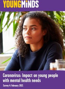 Coronavirus: Impact on young people with mental health needs - Survey 4: February 2021