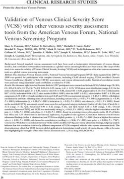 Validation of Venous Clinical Severity Score (VCSS) with other venous ...