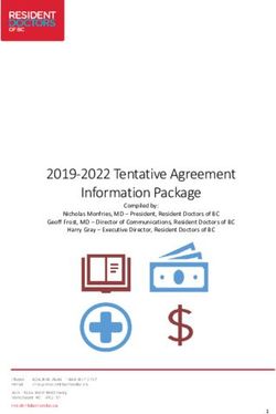 2019-2022 Tentative Agreement Information Package - Compiled by: Nicholas Monfries, MD - President, Resident Doctors of BC Geoff Frost, MD ...