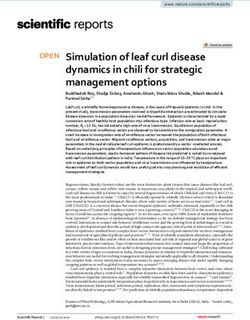 Simulation of leaf curl disease dynamics in chili for strategic management options - Nature