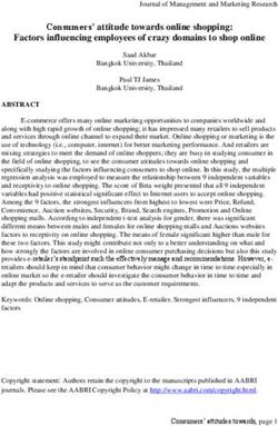 Consumers' attitude towards online shopping: Factors influencing employees of crazy domains to shop online