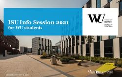 ISU Info Session 2021 - for WU students