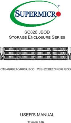 SC826 JBOD - USER'S MANUAL - Storage Enclosure Series CSE-826BE1C-R609JBOD CSE-826BE2C-R609JBOD Revision 1.0a