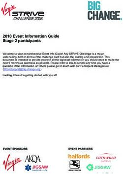 2018 Event Information Guide Stage 2 participants - Virgin Strive ...