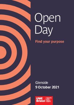 Open Day Find your purpose - Glenside 9 October 2021 - UWE Bristol