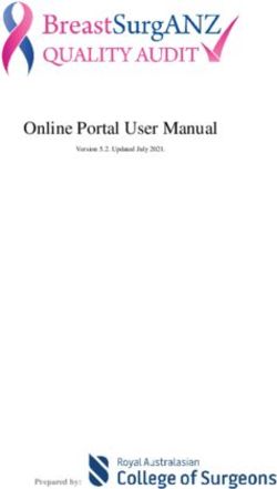Online Portal User Manual - Prepared by: Version 5.2. Updated July 2021.