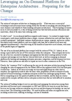 Leveraging an On-Demand Platform for Enterprise Architecture Preparing for the Change