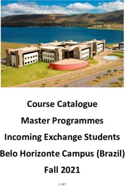 Course Catalogue Master Programmes Incoming Exchange Students Belo Horizonte Campus (Brazil) Fall 2021 - SKEMA Business School