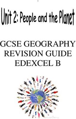 GCSE GEOGRAPHY REVISION GUIDE EDEXCEL B