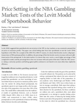 Price Setting in the NBA Gambling Market: Tests of the Levitt Model of Sportsbook Behavior