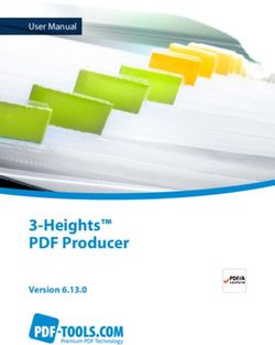 3 Heights PDF Producer - Version 6.13.0 - User Manual - PDF Tools AG
