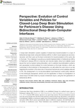 Perspective: Evolution of Control Variables and Policies for Closed-Loop Deep Brain Stimulation for Parkinson's Disease Using Bidirectional ...