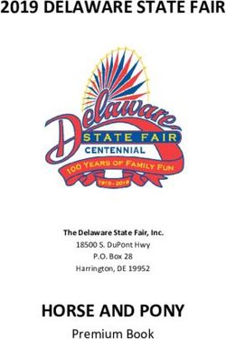 2019 DELAWARE STATE FAIR - HORSE AND PONY Premium Book The Delaware State Fair, Inc.
