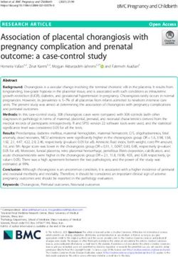 Association of placental chorangiosis with pregnancy complication and ...