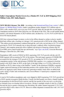 INDIA'S SMARTPHONE MARKET GROWS BY A MODEST 8% YOY IN 2019 SHIPPING 152.5 MILLION UNITS, IDC INDIA REPORTS