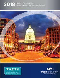 2018 State of Wisconsin - Group Health Insurance Program - Dean Health Plan