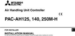 PAC-AH125, 140, 250M-H - Air Handling Unit Controller INSTALLATION MANUAL