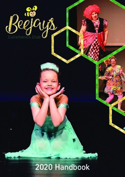 2020 Handbook - Calisthenics Club - Beejay's Calisthenics Club