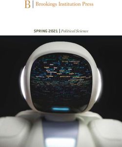 SPRING 2021 | Political Science - Brookings Institution