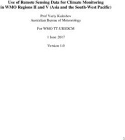 Use of Remote Sensing Data for Climate Monitoring in WMO Regions II and V (Asia and the South-West Pacific) - Prof Yuriy Kuleshov Australian ...