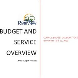 BUDGET AND SERVICE OVERVIEW - COUNCIL BUDGET DELIBERATIONS November 10 & 12, 2020 - Meetings