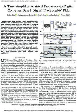 A Time Amplifier Assisted Frequency-to-Digital Converter Based Digital Fractional-N PLL - Integrated Signal Processing Group