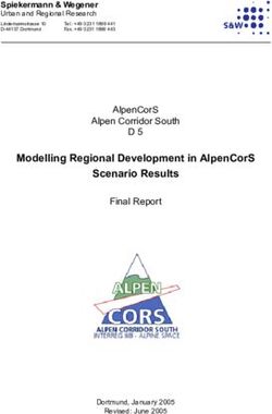 Modelling Regional Development in AlpenCorS Scenario Results - Spiekermann & Wegener Stadt- und ...