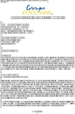 FY2020 Interim Results Webcast - L'OCCITANE Group