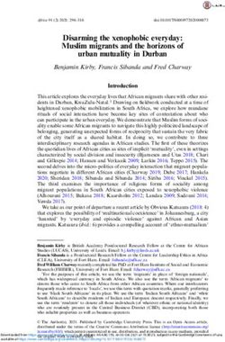 Disarming the xenophobic everyday: Muslim migrants and the horizons of urban mutuality in Durban