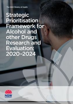 Strategic Prioritisation Framework for Alcohol and other Drugs Research and Evaluation: 2020-2024 - The NSW Ministry of Health