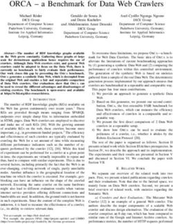 ORCA - a Benchmark for Data Web Crawlers