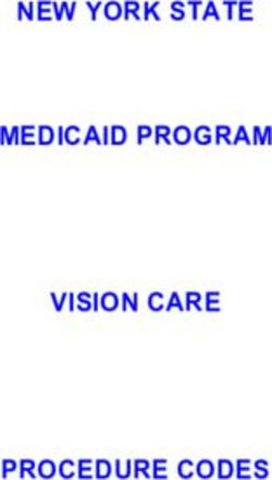 NEW YORK STATE MEDICAID PROGRAM VISION CARE PROCEDURE CODES - eMedNY