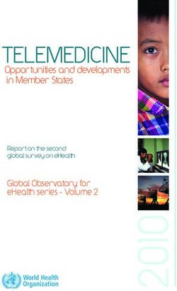 TELEMEDICINE Opportunities and developments in Member States - Global Observatory for eHealth series - Volume 2 - WHO | World Health Organization
