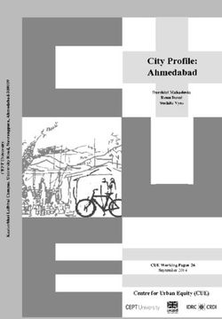 City Profile: Ahmedabad - Centre for Urban Equity (CUE) - Darshini Mahadevia Renu Desai Suchita Vyas - CEPT University